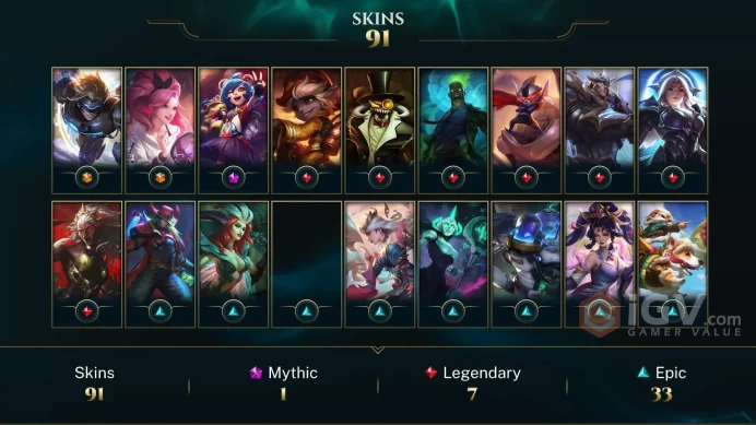 EUW -(S16) EMERALD 3 %100WR - 163 Champ - 91 Good Skins(2 Ultimate, 1 Mythic) - 20K BE - HANDMADE - FULL ACCES - LIFETIME WARRANTY - CHEAP