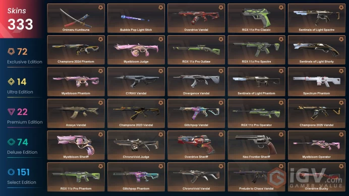 AP/MYS 241175 VP Champions 23-24-25 Phaseguard Bundle VCT LOCK//IN Misericordia Evori Dreamwings Bundle Champions 2025 Vandal Mystbloom Bundle