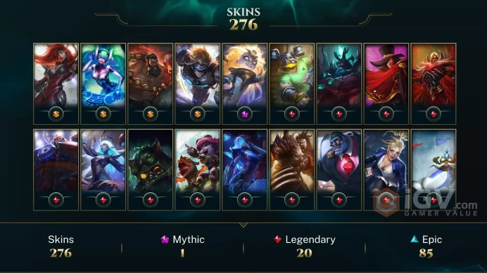 EUW E4 - D3-D2 LOBBY HIGH MMR - 271 Good Skins(4 Ultimate, 1 Mythic, 20 Legendary, 85Epic) - SAFETY - FULL ACCES - LIFETIME WARRANTY - CHEAP