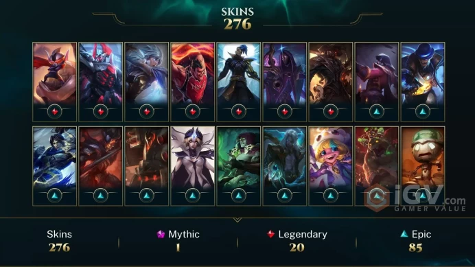 EUW E4 - D3-D2 LOBBY HIGH MMR - 271 Good Skins(4 Ultimate, 1 Mythic, 20 Legendary, 85Epic) - SAFETY - FULL ACCES - LIFETIME WARRANTY - CHEAP