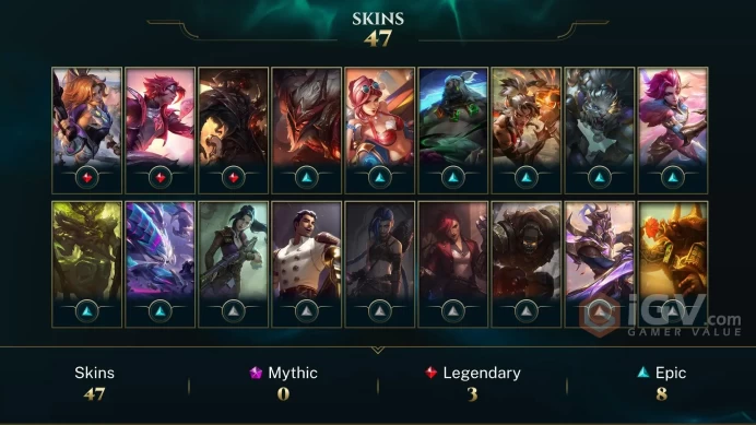  LAS  49 SKINS  GOLD 1  73 CHAMPIONS  73 LEVEL  INSTANT DELIVERY  FULL ACCESS  FMEXW 