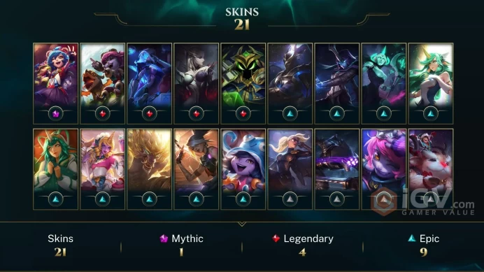 【LAN 】Level 62    50 Champ/ 21 Skins   Full Access  High Quality Account  Instant Delivery️