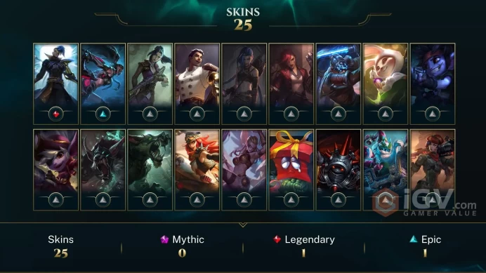 【LAN 】Level 181   80  Champ/ 25 Skins   Full Access  High Quality Account  Instant Delivery️