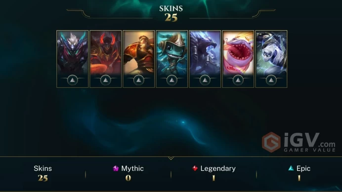 【LAN 】Level 181   80  Champ/ 25 Skins   Full Access  High Quality Account  Instant Delivery️