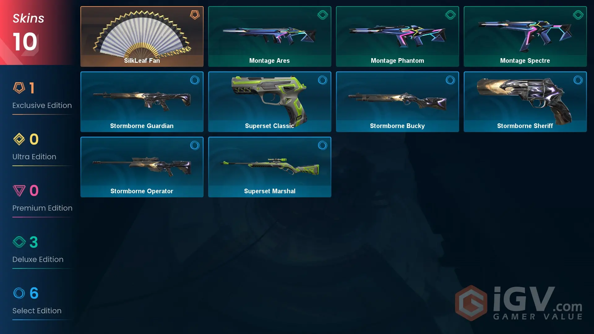 AP 1 KNIFE 10 SKINS VALUE: 2550 VP RANKED READY 26 LEVEL INSTANT ...