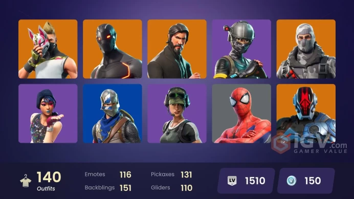 140 skins/full access/sparkle specialist/the reaper/take the l/floss/pc,psn/deluxe stw/battle bus banner/blue squire/axecalibur