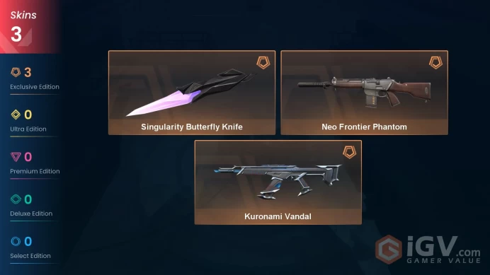 Na-Usa-Can | Singularity Butterfly Knife | Kuronami Vandal | Neo Frontier Phantom | 3 Skins | Level 20 | Full Access