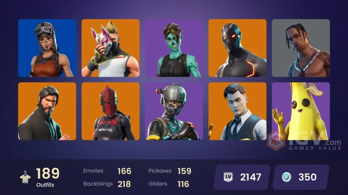 188 skins/full access/travis scott/the reaper/omega stage 5/pc,psn,xbox,nintendo/huntmaster saber/take the l/rambunctious/fresh