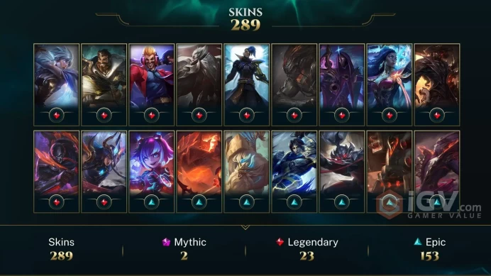EUW P4 - 287 SKIN -&nbsp; %71 WIN RATE HIGH MMR- FULL CHAMPION- INSTANT DELIVERY - FULL ACCESS - ALL GUARANTEED