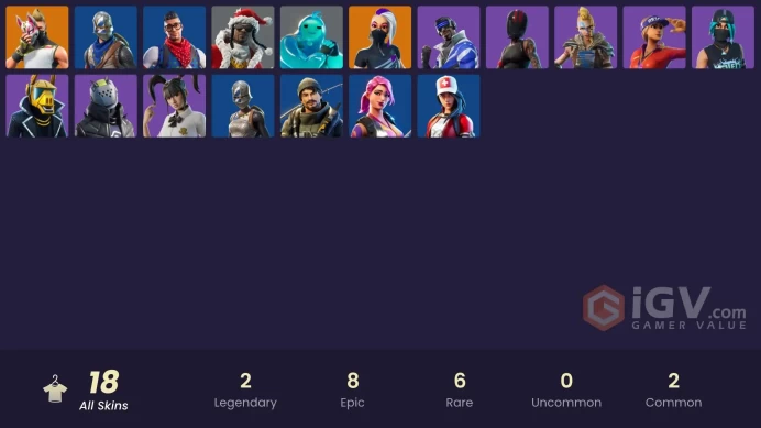  PC  18 SKINS  Drift  Catalyst  Santa Dogg  Blue Striker  Tilted Teknique  Redline  0 VBUCKS  FLAxS 