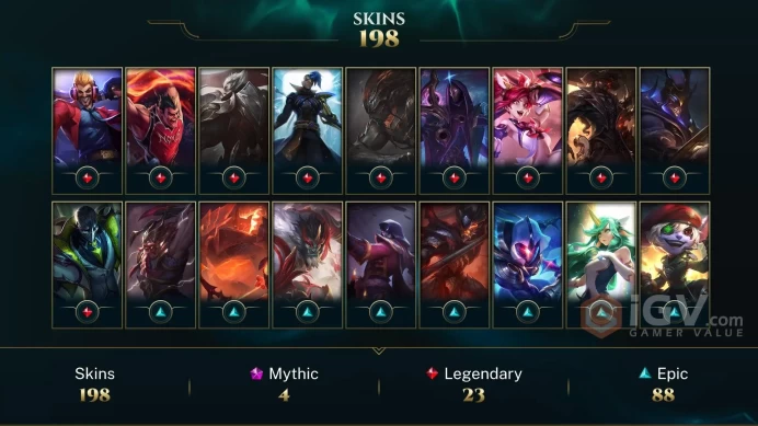 EUW / BRONZE 1 - 172 Champ - 198 Good Skins(1 Ultimate, 4 Mythic, 23 Legendary, 88Epic) - SAFETY - FULL ACCES - LIFETIME WARRANTY - CHEAP