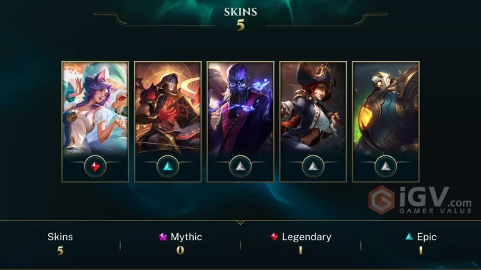 EUW // HANDMADE // DIAMOND 4 // 5 SKINS // FULL ACCESS // MAIL CHANGEABLE // TURSTFULL SELLER  // 0-80 CHAMPS  // 60 WINRATE 