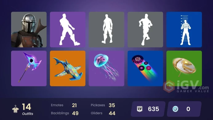 PC 14 SKINS Mandalorian Predator Renzo the Destroyer Mancake Reese Mave 0 VBUCKS Et1gU