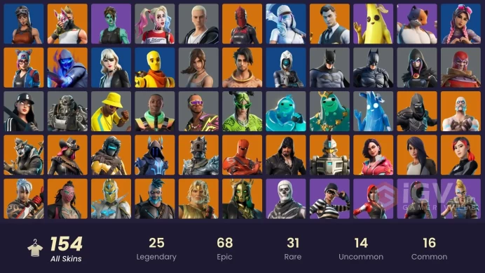 [PSN/XBOX/PC] 154 skins | Renegade Raider | Gold Midas | Hybrid | The Ice King | Dire | Zenith | Drift | Omegarok | Red Knight | Rox | Zeus