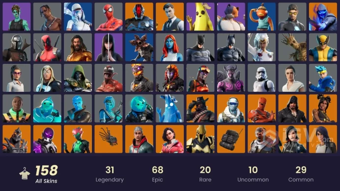 [PSN/XBOX/PC] 158 skins | Travis Scott | Gold Meowscles | Gold Brutus | Gold TNTina | WORLD CUP | Gold Midas | Keri Commander | Hybrid | Joey 