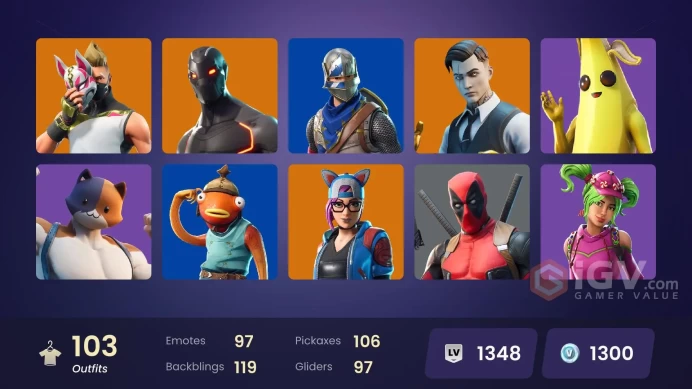 [PSN/XBOX/PC] 103 skins | OG STW | Blue Squire | Royale Knight | Blue Team Leader | Gold Brutus | Gold Midas | Prodigy | Point Patroller 