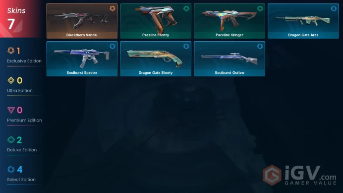 [EU] Blackthorn Vandal | 7 skins | 7 agents | 10 agents | Valorant Point: 475 | SMURF [FULL ACCESS+MAIL] #11