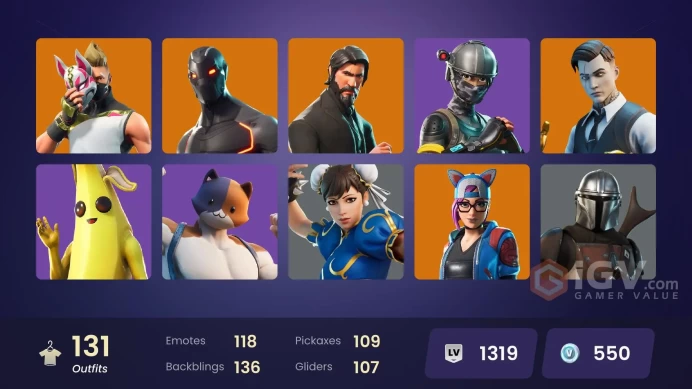 [PC/PSN/XBOX] 132 skins | The Reaper | Elite Agent | Rogue Agent | Catalyst | The Imagined | Love Ranger | Drift | Dark Voyager | The Ice King