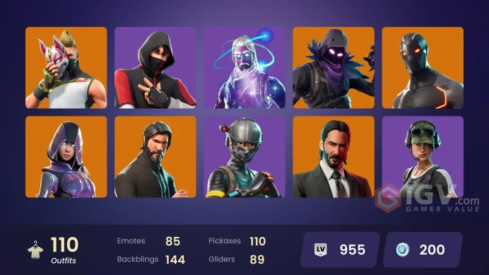 [PC/PSN/XBOX] 110 skins | Galaxy | IKONIK | The Reaper | Glow | Elite Agent | Blue Team Leader | Rogue Agent	Y284