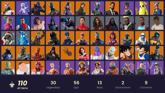 [PC/PSN/XBOX] 110 skins | Galaxy | IKONIK | The Reaper | Glow | Elite Agent | Blue Team Leader | Rogue Agent	Y284
