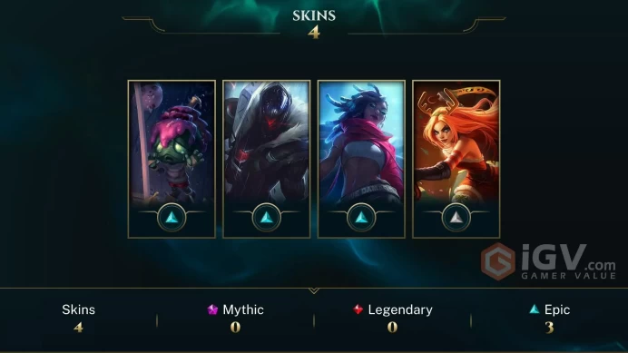 【LAN 】Level 45    3 Champ/ 4 Skins   Full Access  High Quality Account  Instant Delivery️