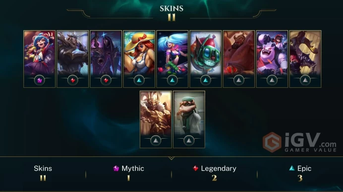 【LAN 】Level 43   33 Champ/ 11 Skins   Full Access  High Quality Account  Instant Delivery️