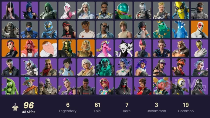 [PC] 96 skins | Keri Commander | Fixer | Peter Griffin | Wild Card | Zeus | Hades | Valeria | Polarity | Poseidon | Apprentice Evie | 1650 VB