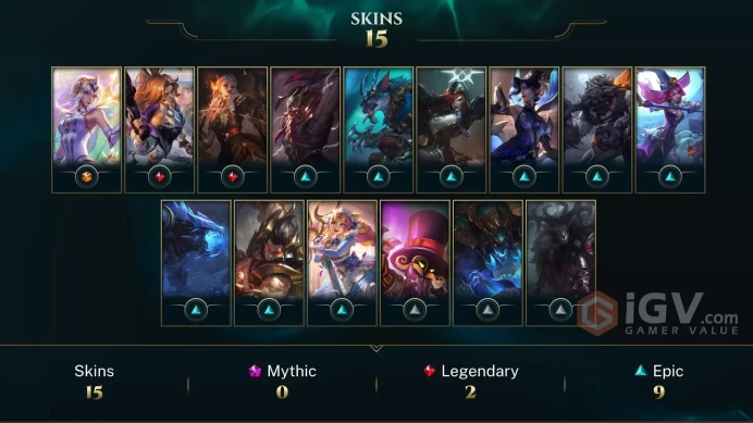 [Code 9725] Level 45 + 16 Skins / EUW / Very Cheap
