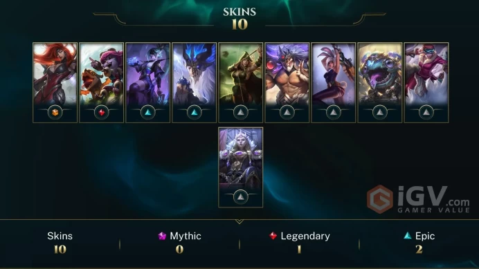 【LAN 】Level 59  43  Champ/10  Skins   Full Access  High Quality Account  Instant Delivery️