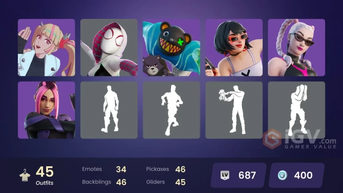 45 skins/full access/Polo Prodigy/pc,psn,xbox/Shady Doggo/Recon Champion/Dummy Supreme/Paradigm (Reality-659)/The Origin/Twyn/Malik