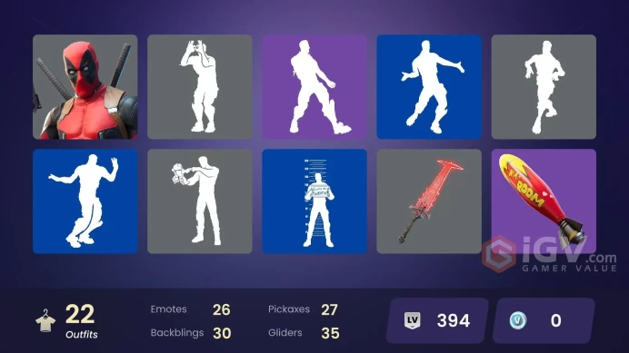 PC/XBOX 22 SKINS Deadpool Gear Specialist Maya Renzo the Destroyer Nezumi The Ageless Fade Brutus Lt. Evergreen