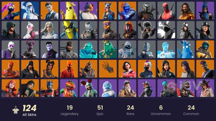 [PC/PSN/XBOX] 124 skins | IKONIK | Gold Brutus | Gold Midas | Gold Meowscles | Trilogy | STAGE 4 | GOLD | STAGE 5 | Candy Axe |	Y290