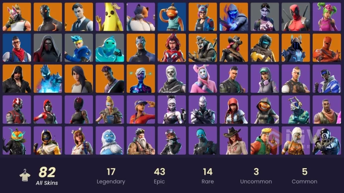  [PC/PSN/XBOX/Nintendo] 82 skins F/A : Skull Trooper | Ninja | Dark Bomber | Omega | Drift | Blue Team Leader | Gold Brutus | Gold Midas | Blue 