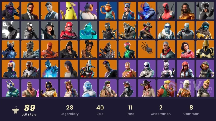 [PC/PSN/XBOX/Nintendo] 89 skins F/A : John Wick | Gold Brutus | Gold Midas | WORLD CUP | Tart Tycoon | Fade | The Scientist | Zenith | Blackhear