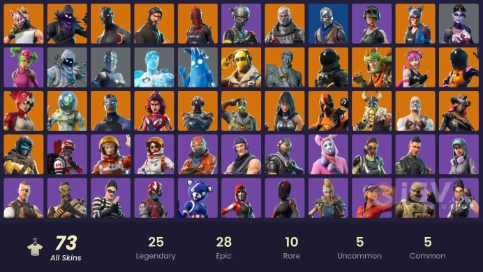 [ALL PLATFORMS]-73 Skin-S2 OG-The Reaper-Elite Agent-Royale Knight-Vertex-Take The L-FULL ACCESS-