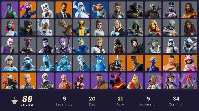[PC/PSN/XBOX/Nintendo]  89 skins F/A : Tart Tycoon | Cloud Striker | Point Patroller | Fade | Driftwalker | Vi | Paradigm (Reality-659) | Menace