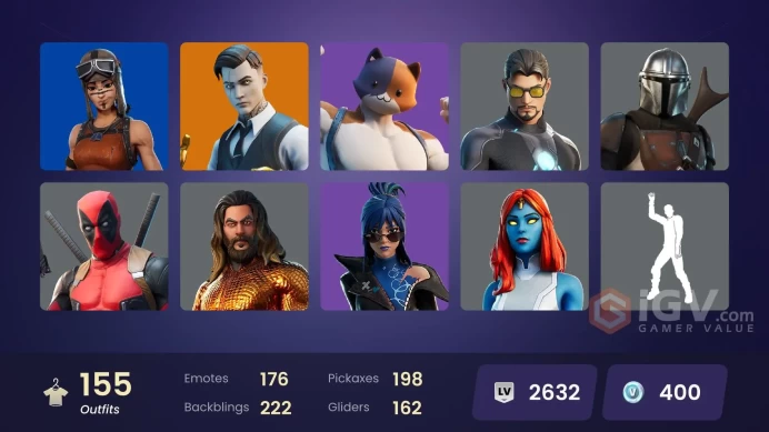 [ALL PLATFORMS-]-155 Skin-196 Pickaxei-161 Gliders-175 Emotes- Son Goku-Midas-Ghost Face-FULL ACCESS-