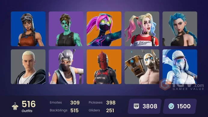 [ALL PLATFORMS]-517 Skin-400 Pickaxe-308 Emotes -FULL ACCESS-BEST SELLER-