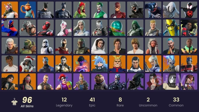 [ALL PLATFORMS]-100 Skin-109 Pickaxe-138 Emotes-130.000 V-BUCKS SPEND-Dynamo-Batman-All Might-Goku Black-Davy Jones-FULL ACCESS-BEST SELLER-