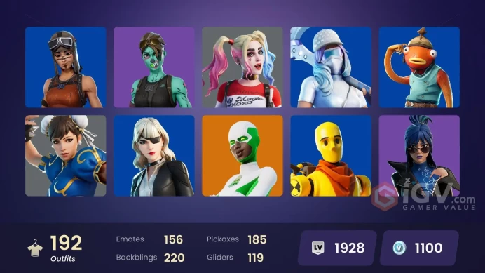 [ALL PLATFORMS]-200 Skin-185 Pickaxes-156 Emotes-Unchained Ramirez-Ascendant Midas-Renzo the Champion-Black Widow Outfit-Chun-Li-FULL ACCESS-