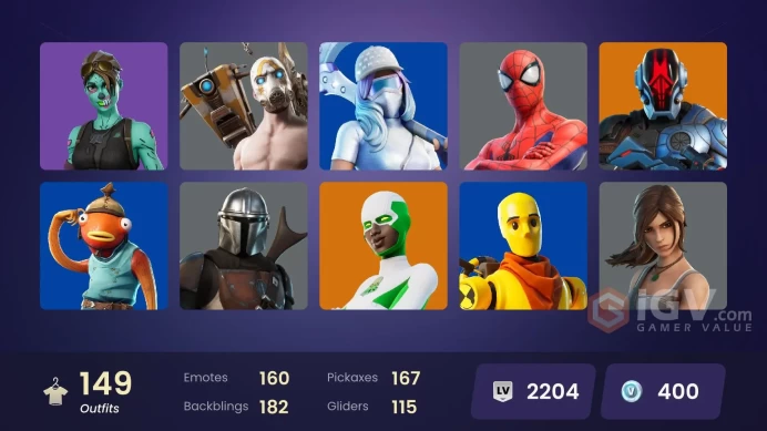 [ALL PLATFORMS]-150 Skin--160 Emotes 167 Pickaxes-Ghoul Trooper-Psycho Bandit-115 Gliders -FULL ACCESS-BEST SELLER-