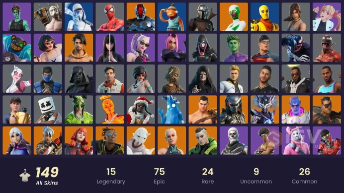 [ALL PLATFORMS]-150 Skin--160 Emotes 167 Pickaxes-Ghoul Trooper-Psycho Bandit-115 Gliders -FULL ACCESS-BEST SELLER-