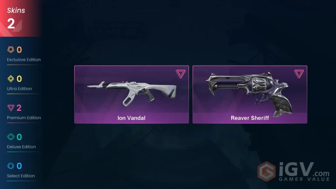 EU Full Access | 2 Skins Ion Vandal + Reaver Sheriff | Level 10