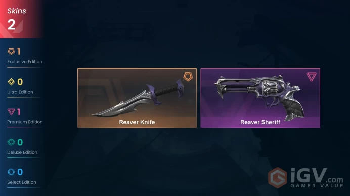 EU Full Access | 2 Skins Reaver Knife + Reaver Sheriff | Level 11