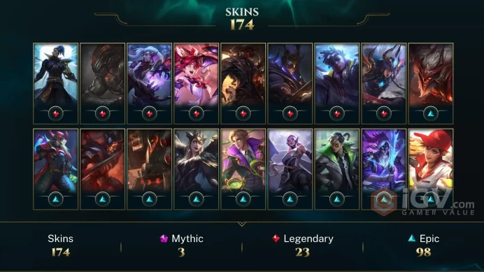 EUW S4 2W0LOSE- 174 SKIN (ASHEN GRAVEKNIGHT MORDE,PRESTIGE PROTECT IRELIA) - 445 LVL - FULL CHAMP- INSTANT DELIVERY