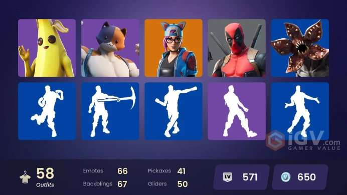 58 skins | World Warrior | Point Patroller | Fade | Lynx | Ruin | Catalyst | The Scientist | Blackheart | Gear Specialist Maya | Luxe | A.I.M.