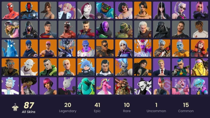 87 skins | Ride The Pony | The Imagined | Ronin | The Cube Queen | Renzo the Destroyer | Torin | Nezumi | Snap | Twyn | The Origin | Joey