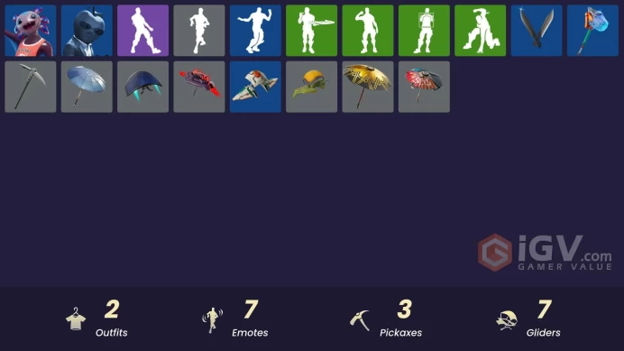 [PSN/XBOX/PC] 2 skins | Tart Tycoon | Axo | Infinite Bloom | Arroyo Pack | Scales of Justice | Deep Dive | Beachcomber | Neon Backboard