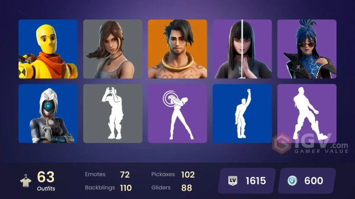 PC/PSN 63 SKINS Spectra Knight Mizuki Peter Griffin Omegarok The Ageless 600 VBUCKS FPo0a