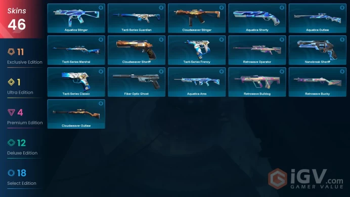 46 Skin // EU-TR // Primordium + Kuronami + Chaos + Xerofang + Champions + Recon + Prime + Ruination + Ion + Phaseguard + 4 Knife // FULL Access